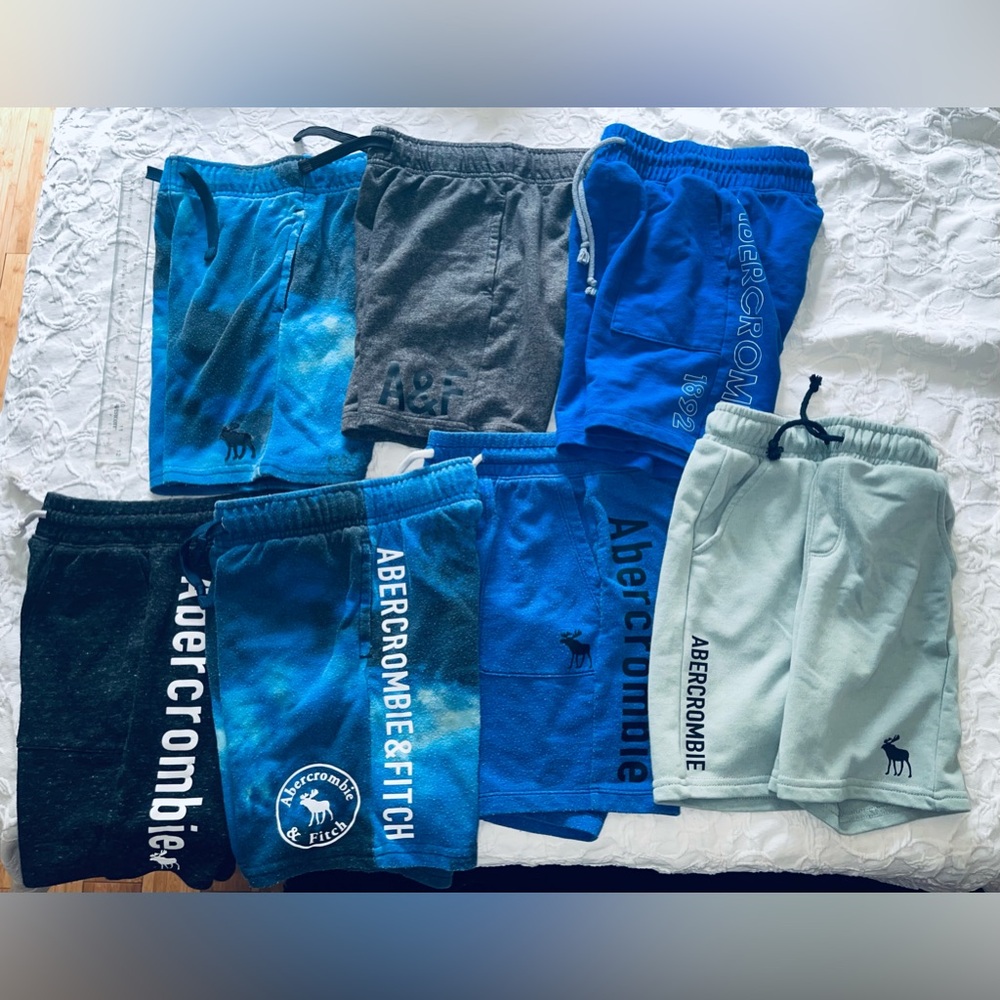 7 pair Abercrombie boys shorts sz 7